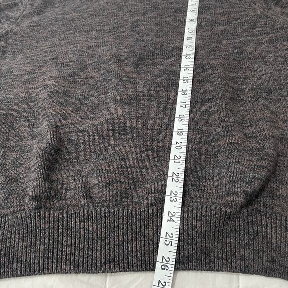 Schott Bros Sweater Mens Sz XL Brown Cotton Knit Rolled Crew Neck Vintage 90s - Picture 4 of 7